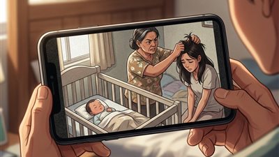 ركّبت كاميرا لحماية طفلي… لكن ما كشفته عن أمي دمّر حياتي بالكامل! 😳