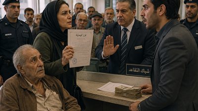 أخي كان يسحب راتب والدي المصاب بالخرف كل شهر... لكن ما حدث داخل المصرف قلب كل شيء رأسًا على عقب!