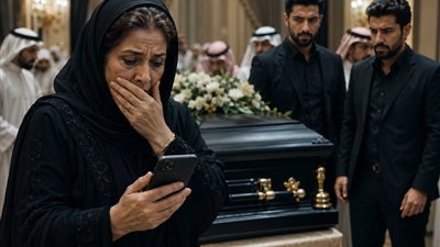 في جنازة زوجي وصلتني رسالة من رقمه: 