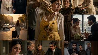 رمى قطعة قماش في وجه عروسه صباح اليوم الأول... لكنه لم يتوقع ما فعلته بعد ساعات!