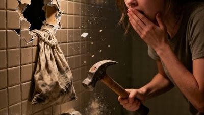 كسرت البلاط… فوجدت ما لم تتخيله روح بشر