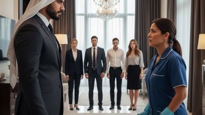 عاملـة نظافة ردّت بالعربية على شيخ… واللي صار بعدها قلب الفندق!