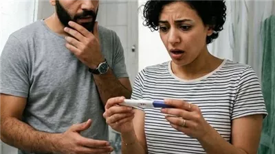 مراتي لقت اختبار حمل ف زبالة الحمام