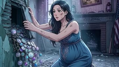 أرملة حامل وجدت كنزًا مخفيًا خلف لوحة قديمة… لكن القرار الذي اتخذته بعدها أبكى الجميع! 